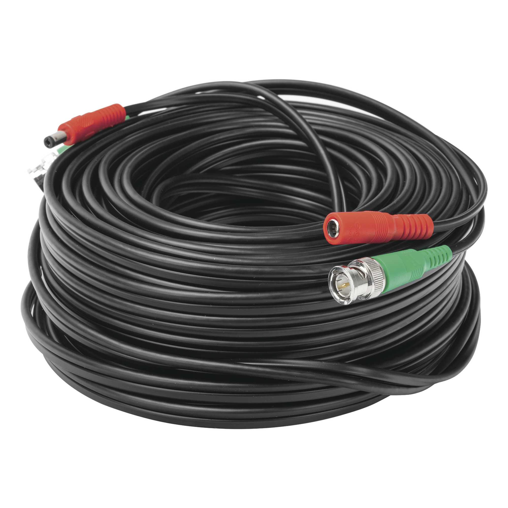Cable Coaxial (BNC RG59) + Alimentación / SIAMES / 30 Metros (98.43 Pies) / 100% COBRE / Para Cámaras 4K / Uso Interior y Exterior — EPCOM POWERLINE · SKU DIY-30M-HD