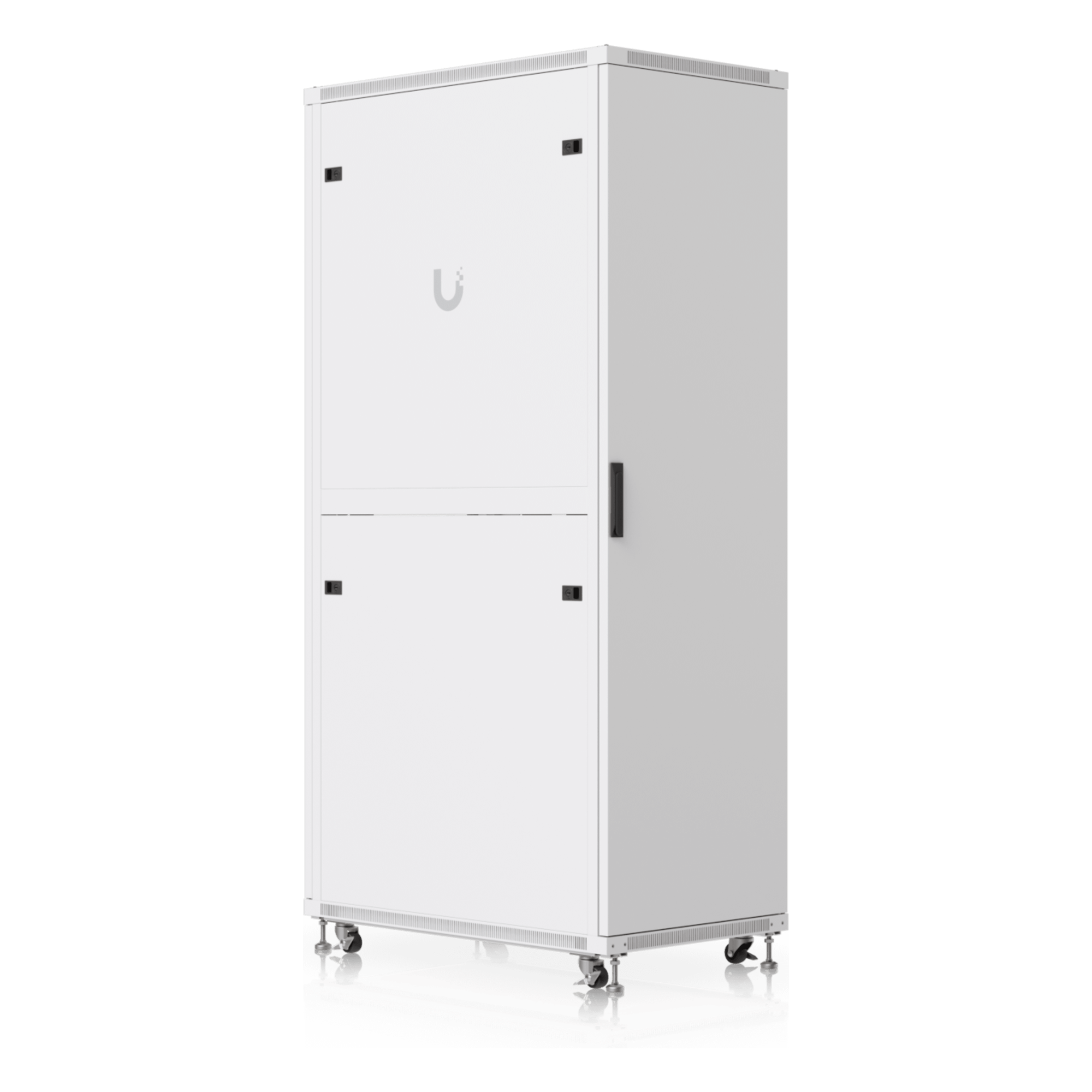Gabinete Rack de Piso / 42U / 600 x 1000 mm (23.6 x 39.4') / Carga 800 kg (1763.7 lb) / Ventiladores con Sensor Térmico / Puerta Vidrio Templado / Ruedas Bloqueables