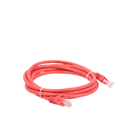 Cable de Parcheo UTP Cat6 - 2 Metros (6.56 Pies) - Rojo