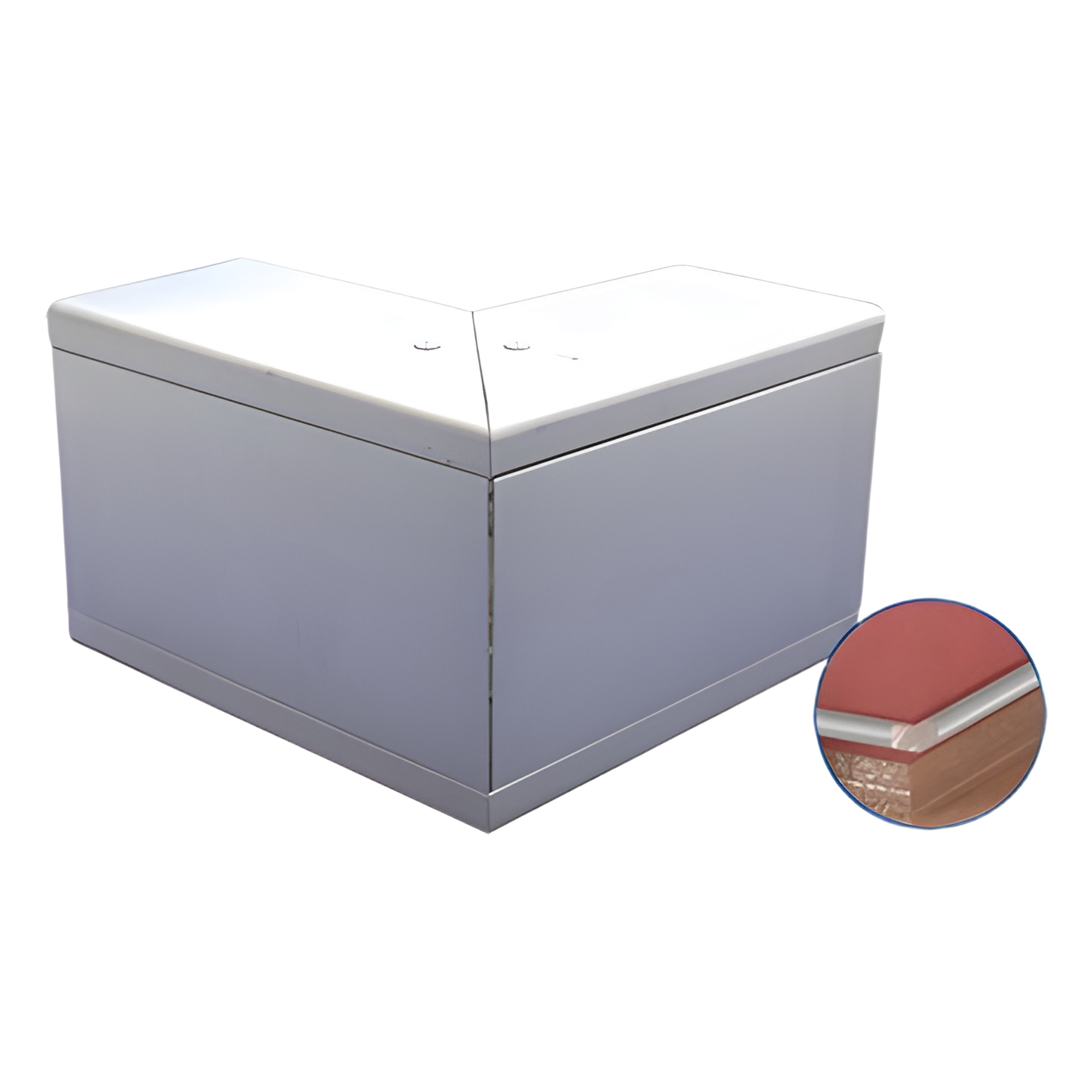 Esquinero exterior de Aluminio,  para canaleta INKA140 (8510-80001) — THORSMAN · SKU INKA-140-EE