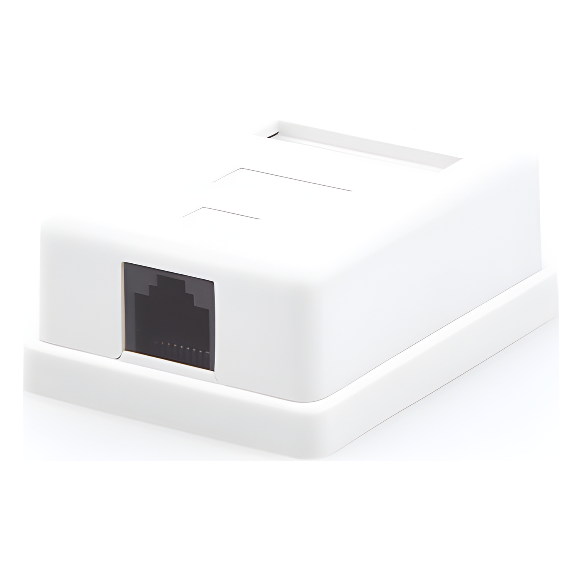 Caja de Pared / 1 Puerto Keystone / Cat5e / T568A-B / UL 94V-0