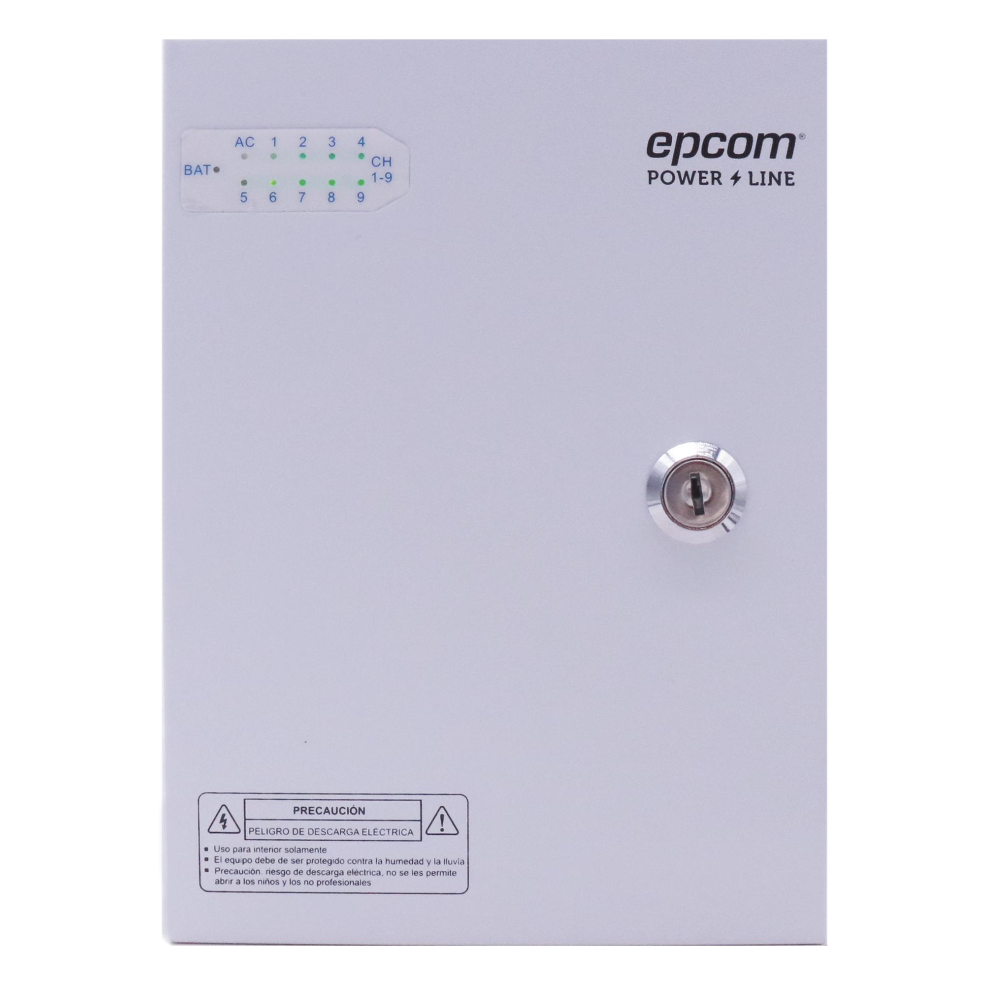 Fuente PREMIUM / 11-15 V / 9 canales / 16 A / Alta tecnología en seguridad / Doble ventilador / Hasta 1.8 Amperes por Salida / Filtro de ruido por canal / Diseño de alta gama. — EPCOM POWERLINE · SKU XP9DC16HD