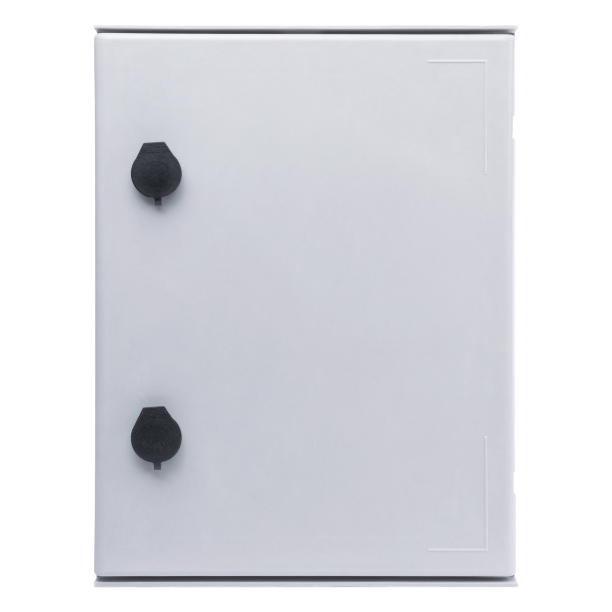 Gabinete de Poliéster IP65 Uso en Intemperie (300 x 400 x 200 mm) con Placa Trasera Interior de Plástico (Incluye Chapa y Llave). — PRECISION · SKU PST-3040-20P