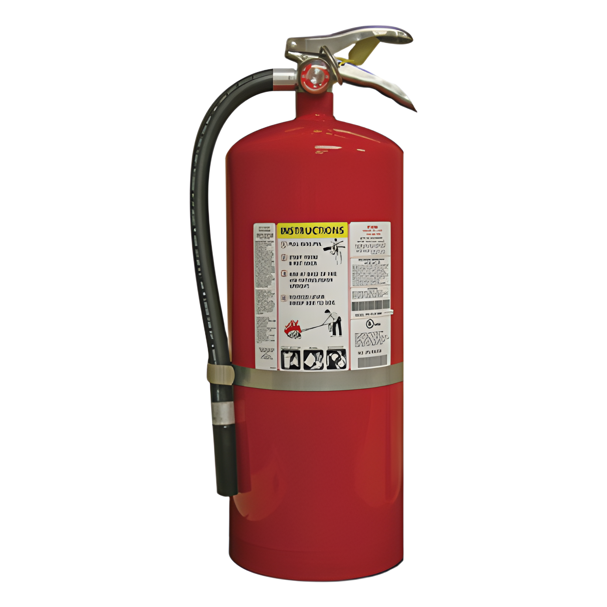 Extintor recargable de polvo químico seco multipropósito de 18 lb para fuegos clase A, B y C, con colgador de pared — KIDDE · SKU PRO20MP6-A