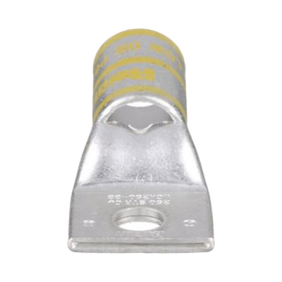 Zapata de compresión LCA250-38-X para cal. 250Kcm, Barreno para tornillo prisionero de 3/8, 1 Pz