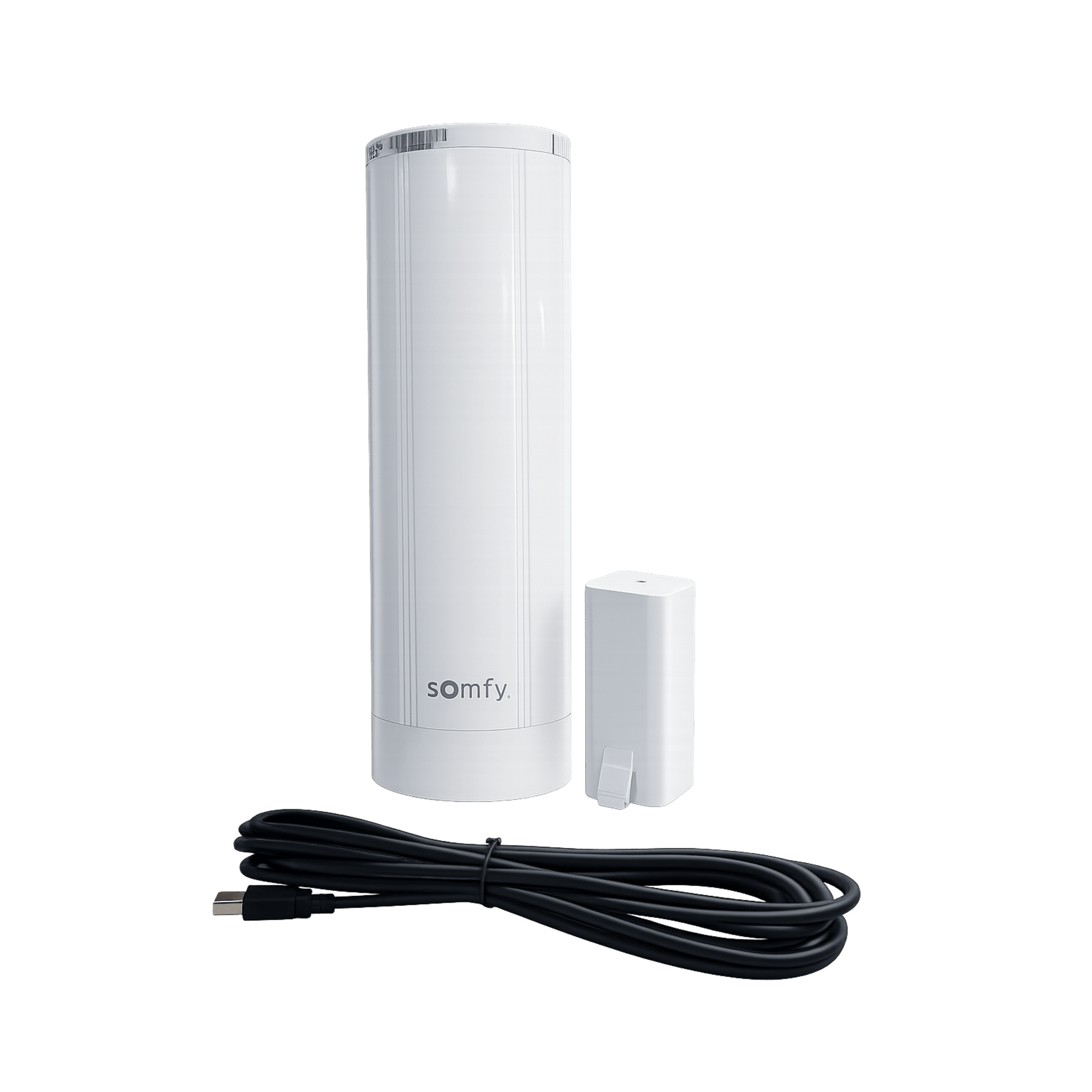 Motor para Cortinas Movelite WireFree RTS / Batería Recargable 2000 mAh / Capacidad 35 kg / Control RTS 433.42 MHz / IP30 / Hasta 10 m de Riel / Touch Motion / Compatible con App Inteo Somfy — SOMFY · SKU MOVELITE35WF