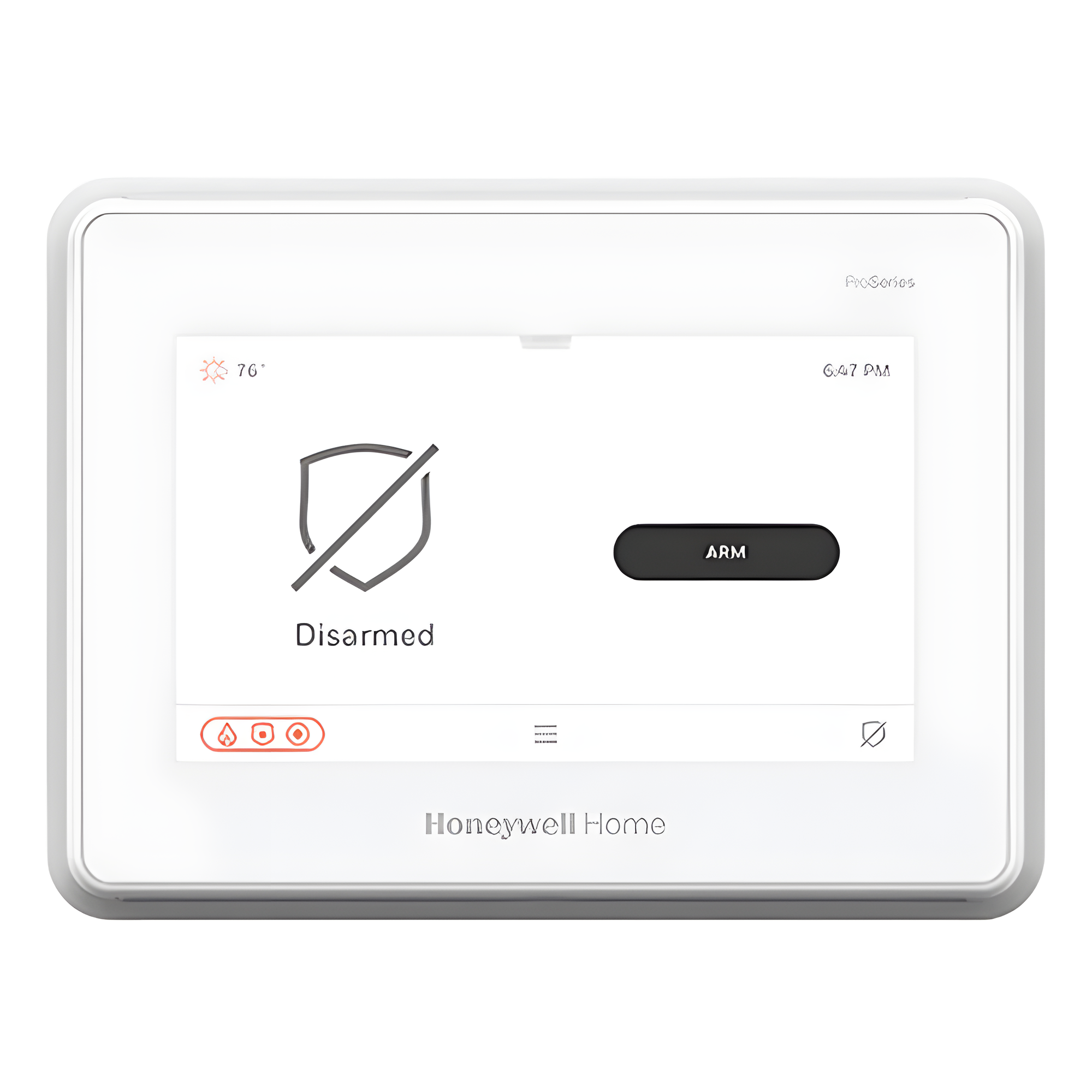 Panel de alarma con pantalla táctil de 7 pulgadas / Hasta 127 zonas inalámbricas / Compatible con sensores de otras marcas — HONEYWELL HOME RESIDEO · SKU PROA7FA