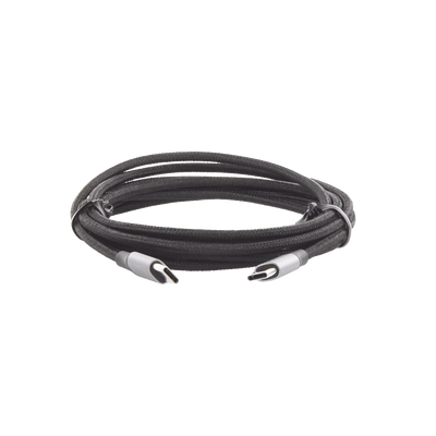 Cable USB-C a USB-C | 2 Metros (6.56 Pies) | Transferencia de Datos de 480 Mbps | Carga Rápida de Hasta 60W | QC 4.0/3.0/2.0 | PD3.0 | FPC | AFC | Protección Integrada | Caja de Aluminio | Nylon Trenzado | Color Negro