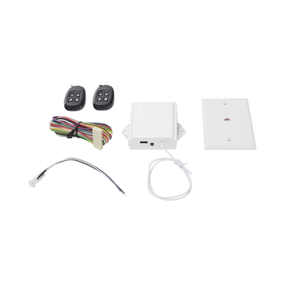 Receptor Universal con conexion directa al Keybus del panel de alarma con relevador auxiliar para abrir puertas de garage o aplicaciones de pulso momentaneo