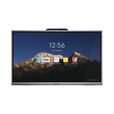 Pantalla Interactiva Touch de 86" Android 8.0 / Cámara Web 8 MP / Resolución 4K / Bocinas Integradas / Entradas HDMI y VGA / Incluye 2 Lápices para Escribir — HIKVISION · SKU DS-D5B86RB/B