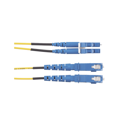 Jumper de Fibra Optica Monomodo 9/125 OS2, LC-SC Duplex, OFNR (Riser), Color Amarillo, 5 Metros (16.40 Pies)