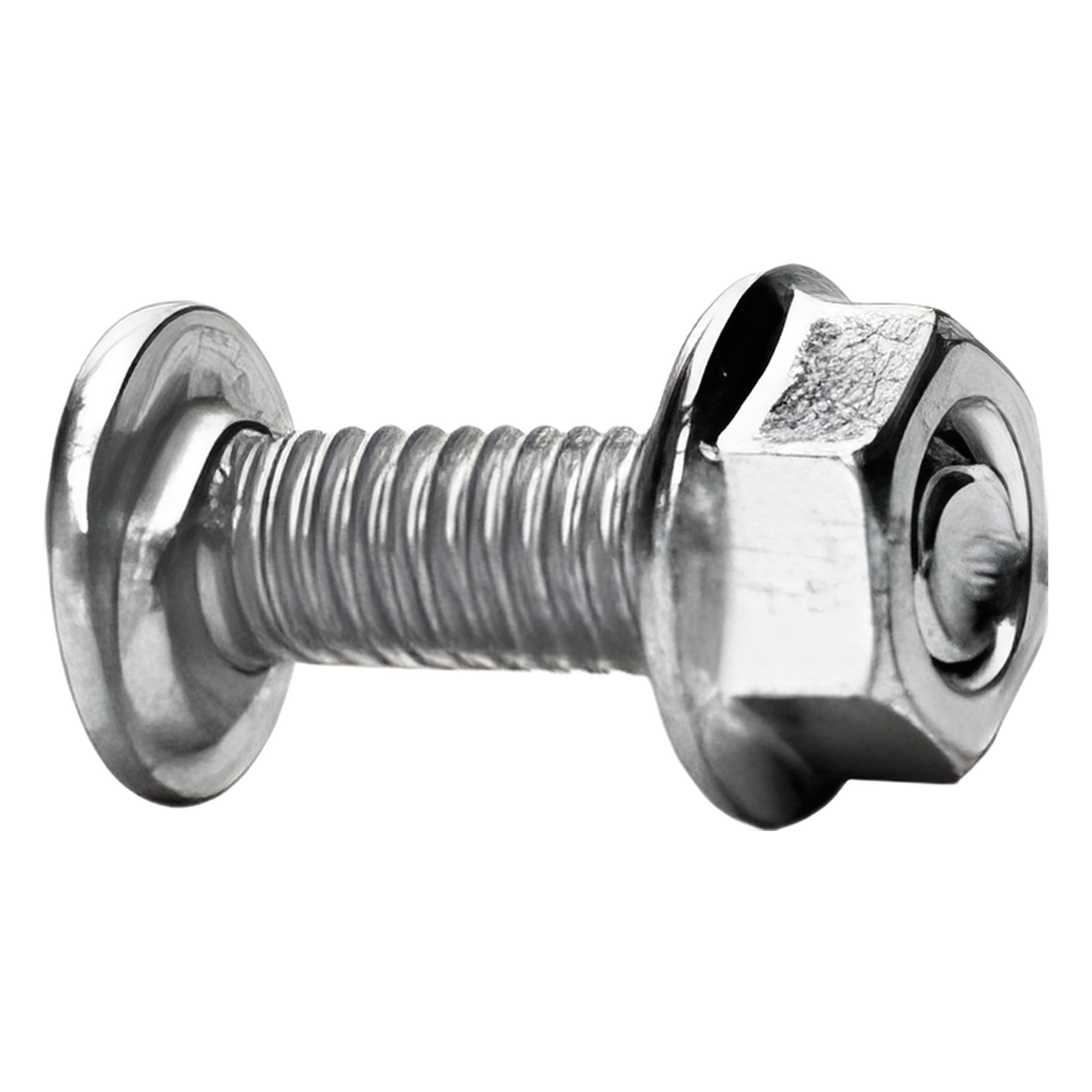Tornillo + tuerca milimétrico, con acabado Electro Zinc — CHAROFIL · SKU MG-66-403EZ