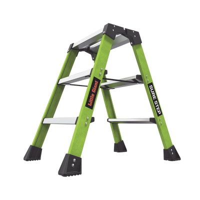 Escalera Plegable 2 Peldaños de Fibra de Vidrio / Tamaño 66 cm ( 2' 2").