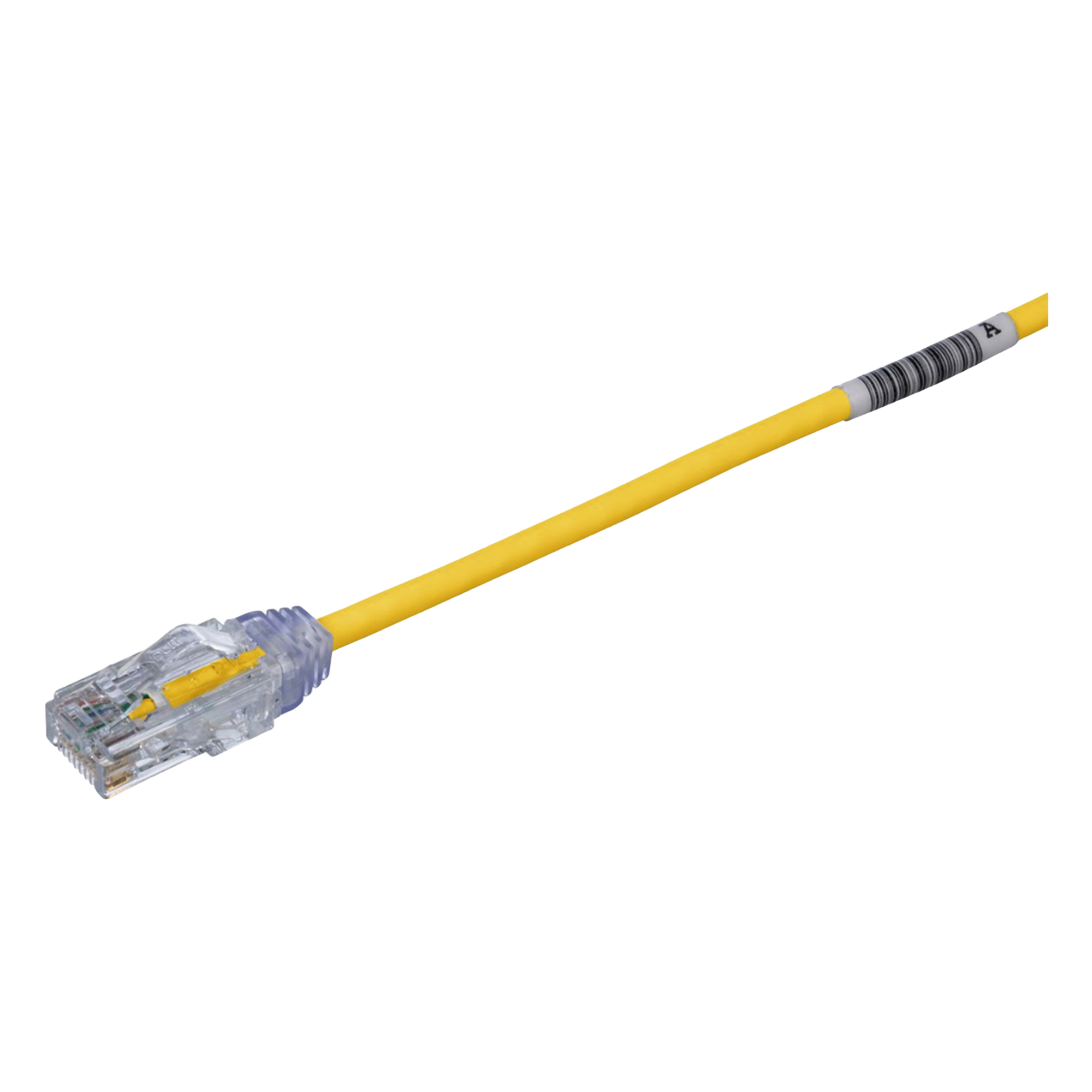 Cable de Parcheo TX6, UTP Cat6, Diámetro Reducido (28AWG), Color Amarillo, 20.2 cm (8 Pulgadas) — PANDUIT · SKU UTP28SP8INYL
