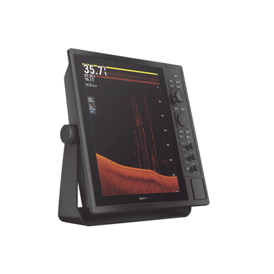 Pantalla Náutica GPSMAP 15" / Resolución XGA 1024x768 / Dual-Frequency Sonar 50/200 kHz / CHIRP Sonar Built-in / ClearVü y SideVü / Compatible con NMEA 2000 y 0183 / 2 Ranuras SD / IP26/IP27