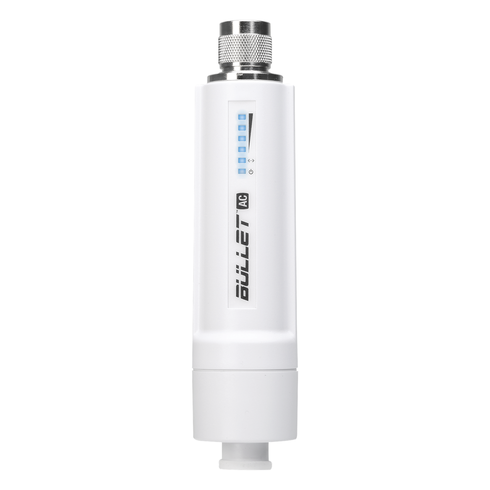 Radio Doble Banda Bullet airMAX AC hasta 160 Mbps en 2.4 GHz (2412-2472 MHz) o 300 Mbps en 5 GHz (5150-5875 MHz) — UBIQUITI · SKU B-DB-AC