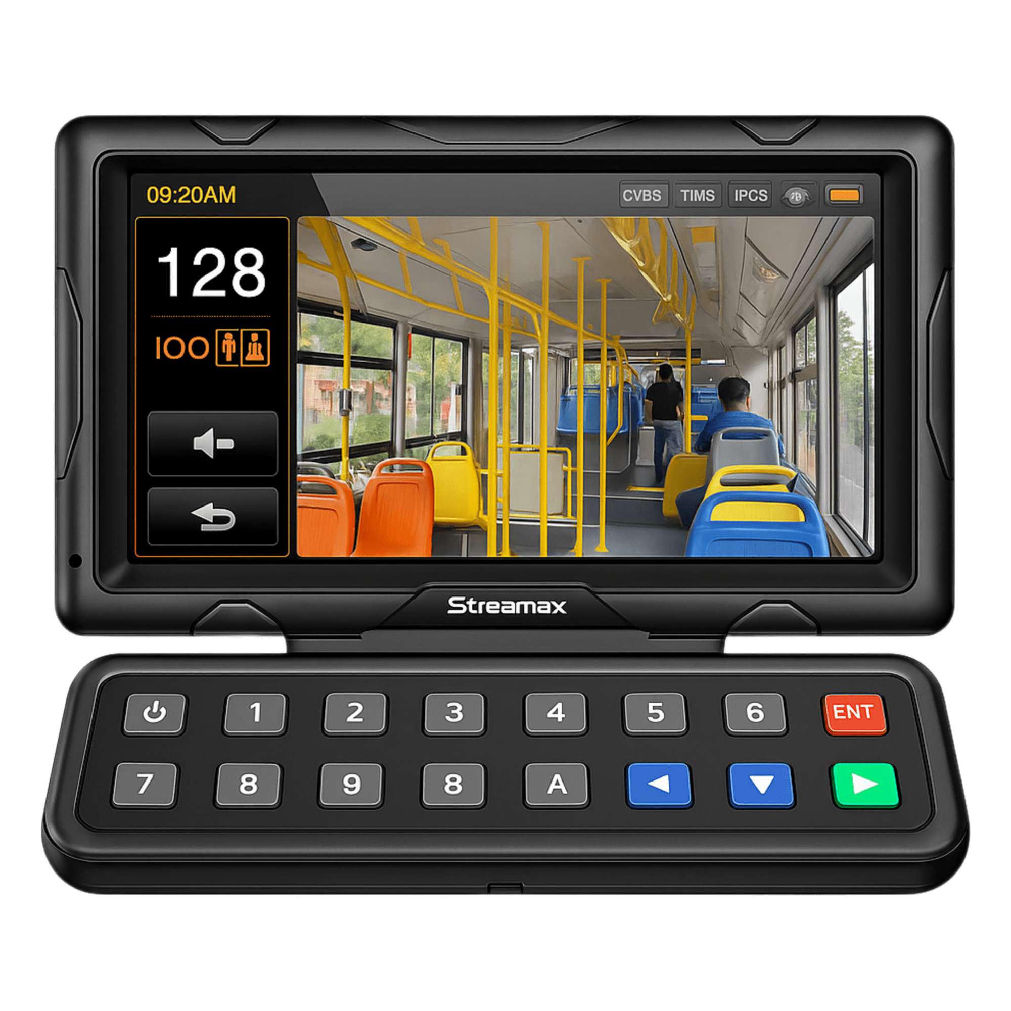 Panel de control dáctilar multifuncional con monitor de 7" para MDVR móvil Streamax — STREAMAX · SKU XMRCP5