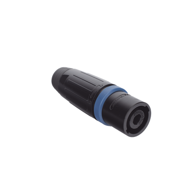 Speakon Conector de cable macho de 4 polos, carcasa negra, cable AWG10, 30A