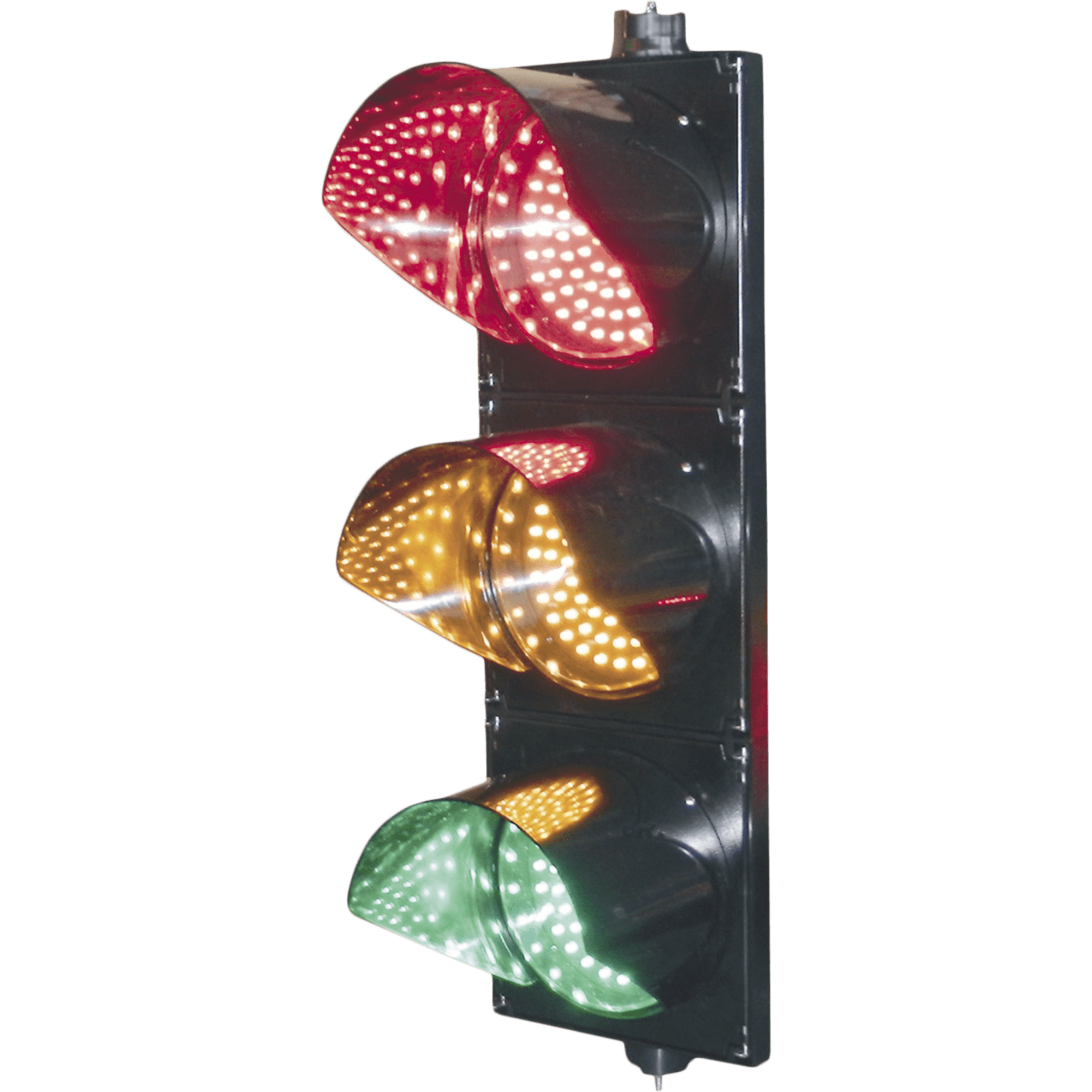 Semáforo / Señalización Rojo, Verde y Amarillo / Diametro 200mm / LED / 110vca.