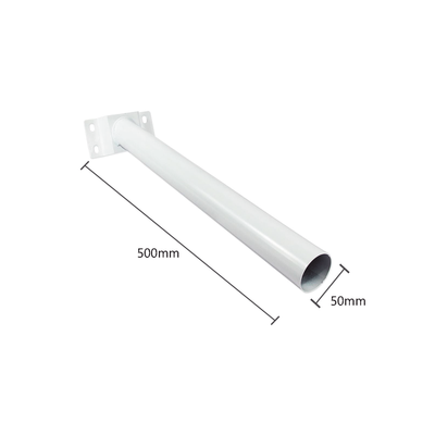 Brazo de Soporte para Luminario Público / Aluminio 50 mm / Longitud 500 mm (19.7 in) / Montaje en Pared / Compatible con Luminaria Solar