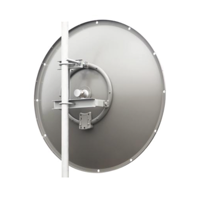 Antena Direccional / 5.9 a 7.1 GHz / Ganancia 34 dBi / Apertura 3.5° / Doble Polarización V/H / RP-SMA Hembra / Resistencia Viento 120 km/h (74.6 mph)