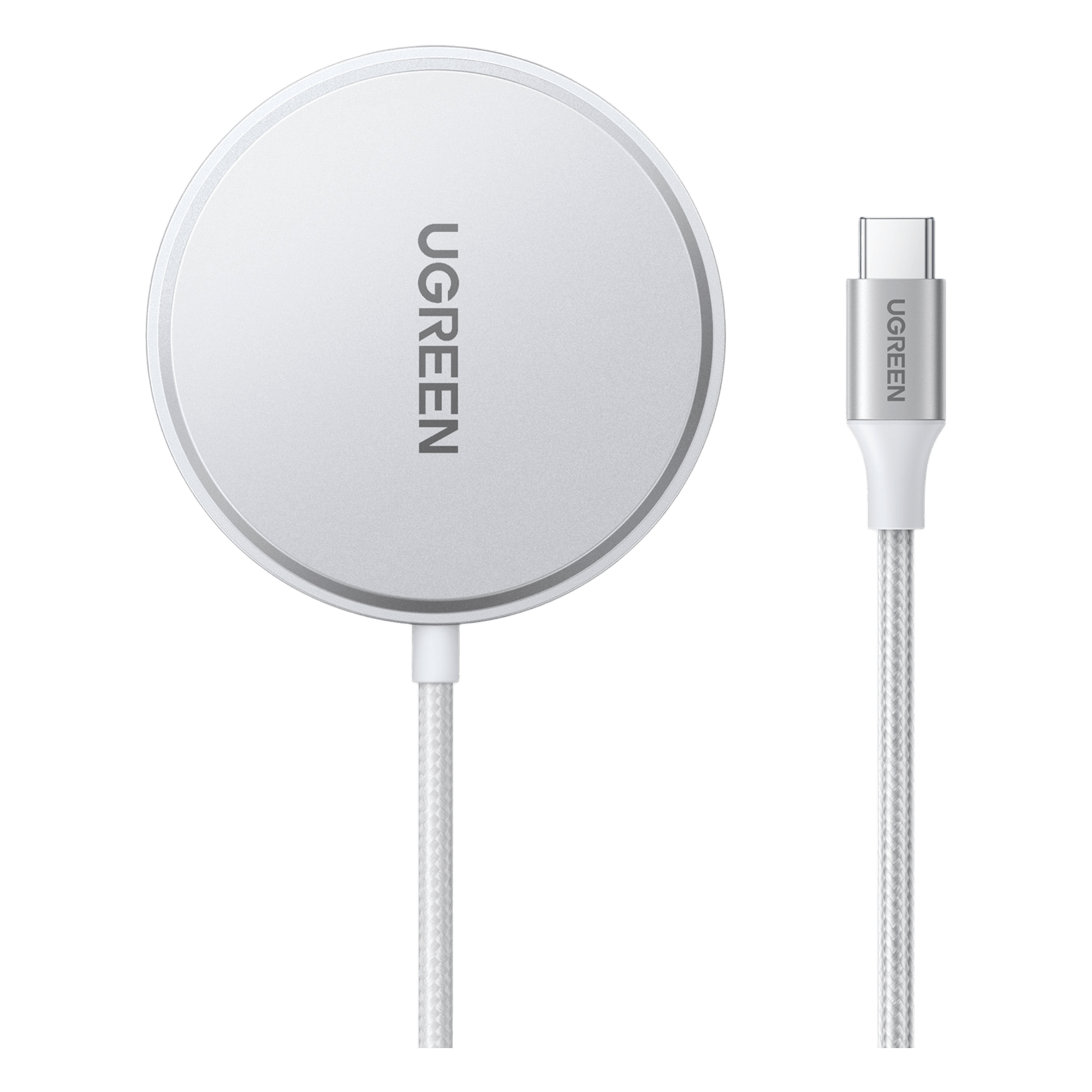 Cargador Inalámbrico Magnético 15W / Protocolo Qi 2 / USB-C 9V 2.2A / Eficiencia 83% / Protección Multinivel / Material PC+ABS+Aleación Aluminio / Cable 1.5m