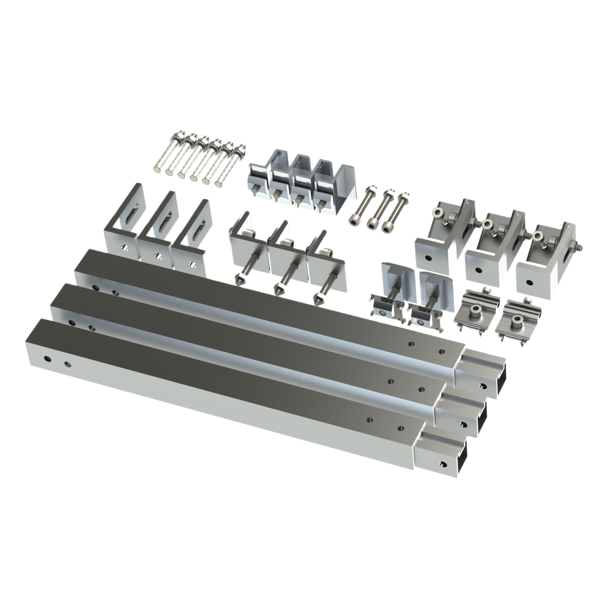 Caja de accesorios de aluminio anodizado para montaje VEKTOR8R2700 , arreglo 1X2para techo