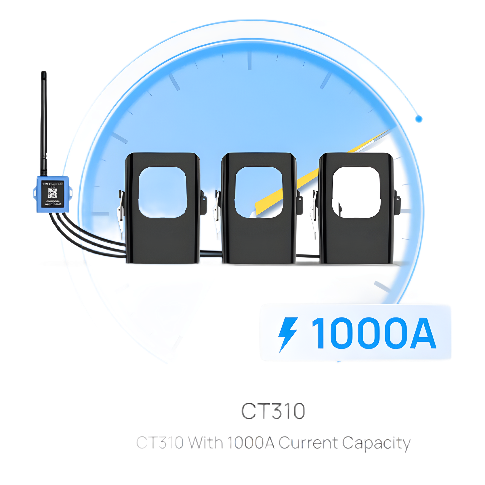 MEDIDOR DE CORRIENTE LORAWAN PARA TRES FASES HASTA 1000 AMPERS — MILESIGHT · SKU CT310915M