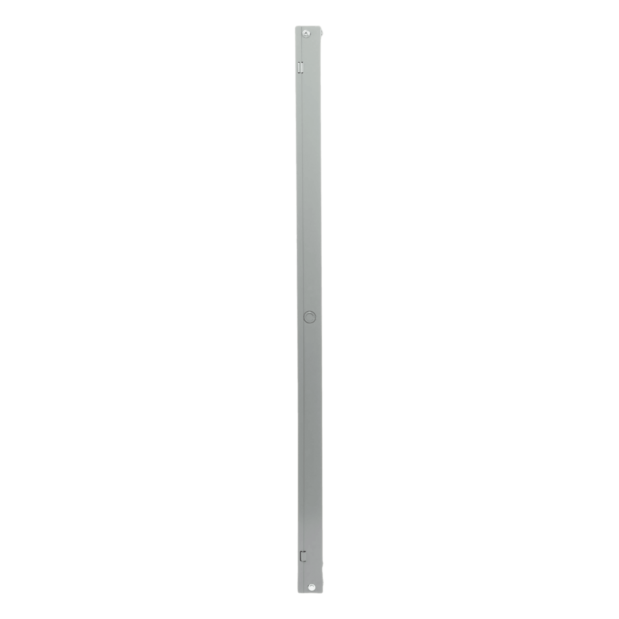 Ducto cuadrado embisagrado 6.5 x 6.5 cm, fabricado en lámina de acero al carbón, hasta 67 cables Cat6,  incluye cople con tornillería y 1 knock out por lado — CHAROFIL · SKU CH-DC-65X65L