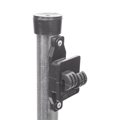 Poste de Paso de 1.2m para Cerca Electrificada.Tubo Galvanizado cal. 18 de 1"Diam. con Tapón y 5 Aisladores Instalados.