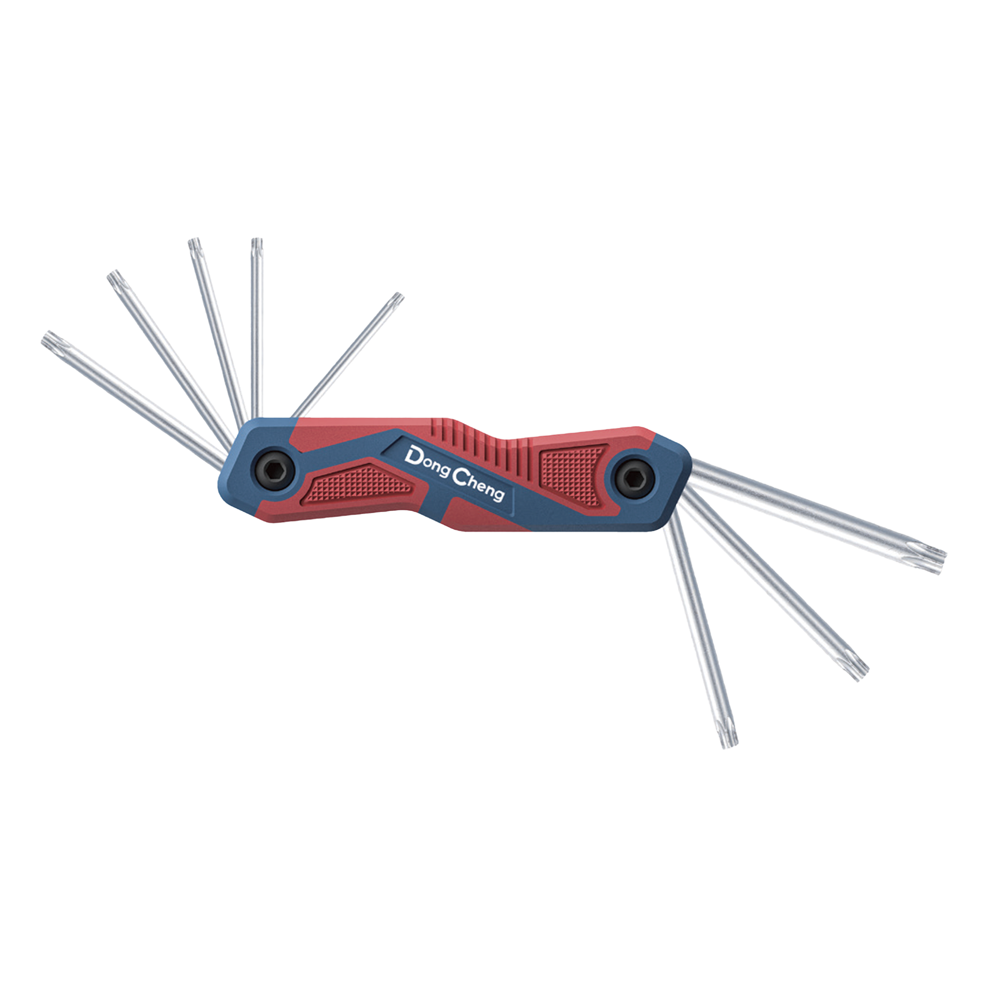 Juego de 8 llaves hexagonales tipo Torx® , porta llaves tipo navaja., — DONGCHENG · SKU D093103