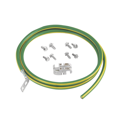 Kit de Jumper para Conexión de Gabinete o Rack de Telecomunicaciones a Barra de Tierra Física, 6 AWG, 1.52 m de Largo