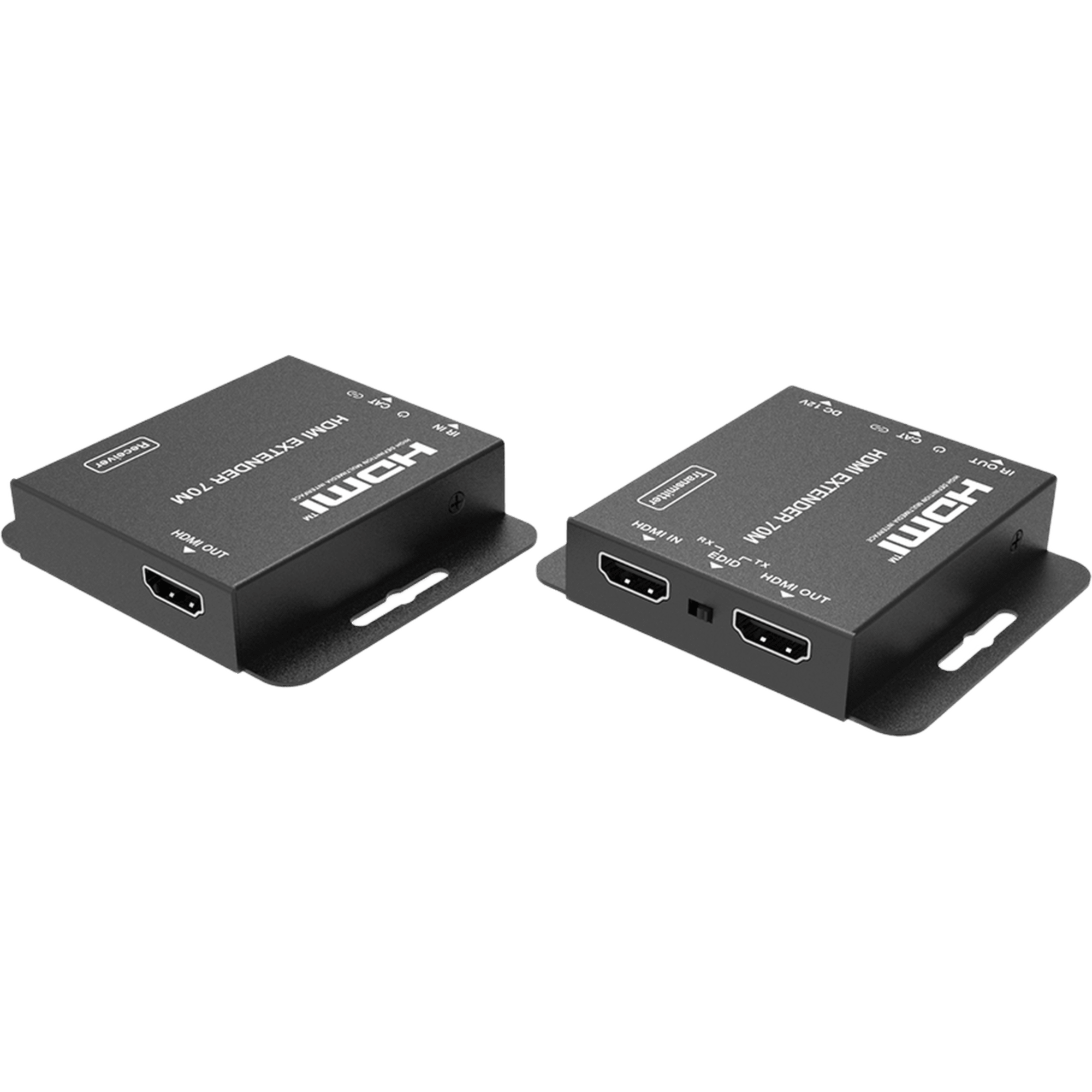 Kit Extensor HDMI | 4K2K@40m | 1080p@70m | Cat5e/Cat6 | Soporte PoC | HDMI Loop | Transmisión IR