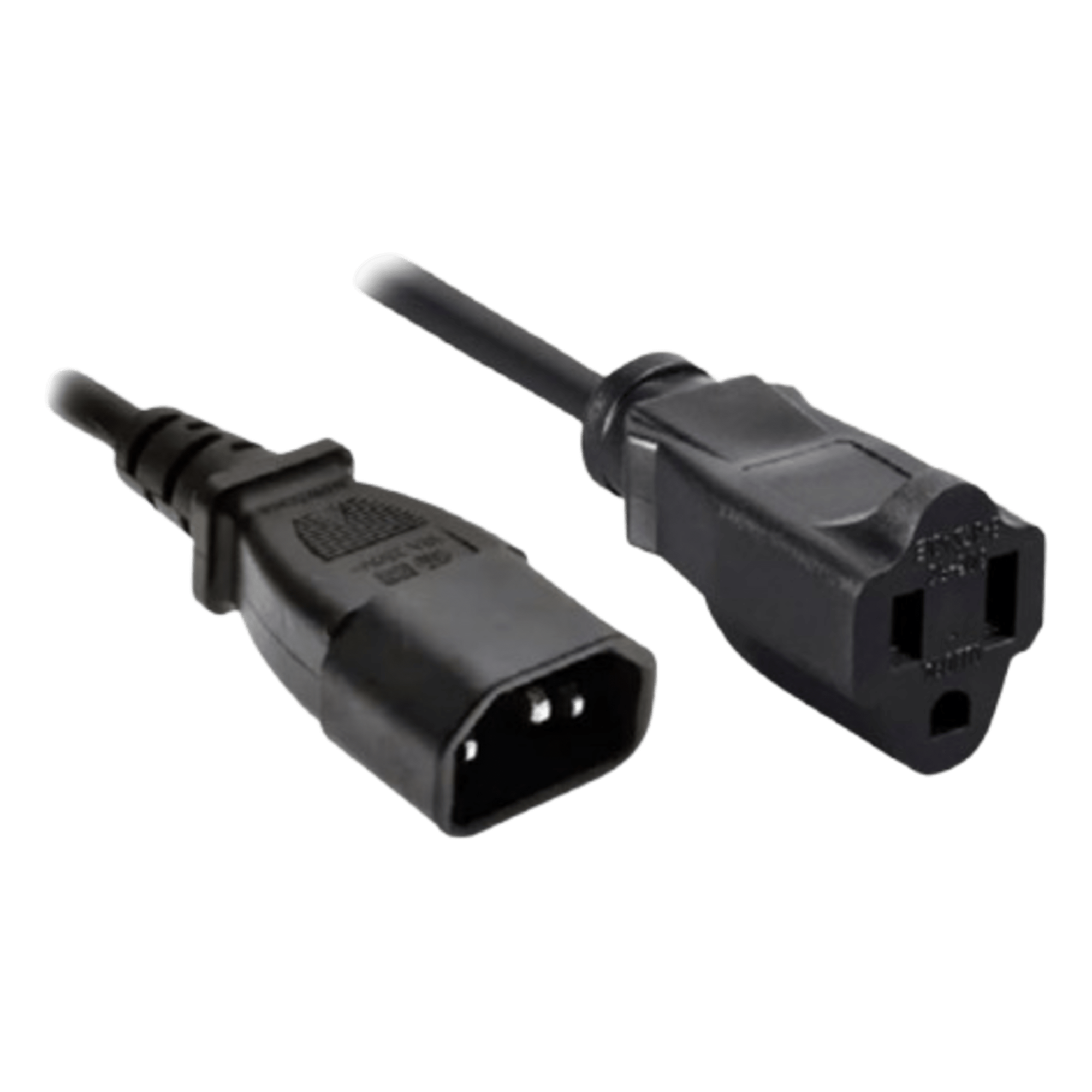 Cable de Alimentación / Conector C14 / Enchufe Estándar US / 60 cm (23.6 in) / Negro / Compatible NEO — NEXMOSPHERE · SKU CB-US3B