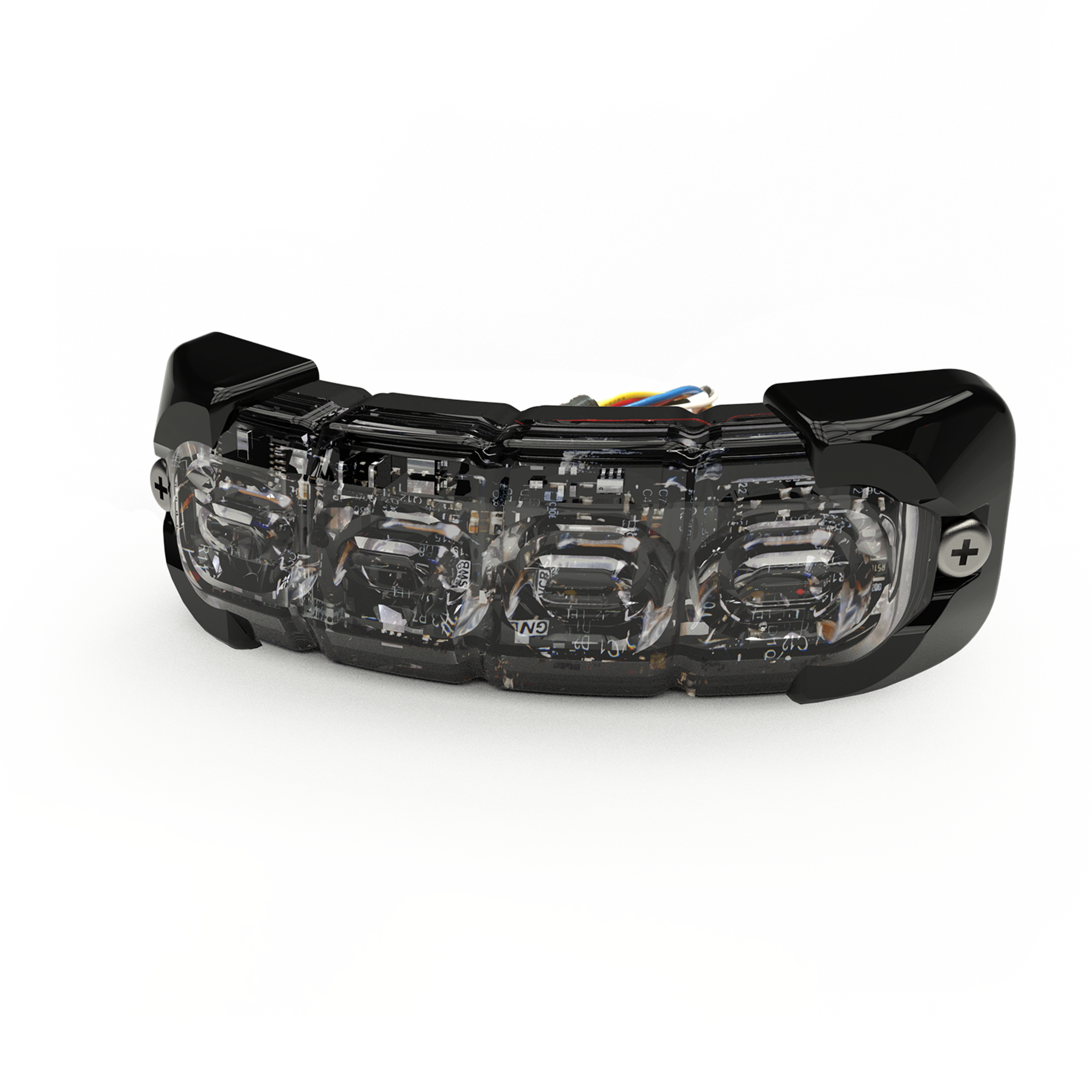 Luz perimetral , 8 LED Ultra Brillantes, Dual Color Azul / Claro