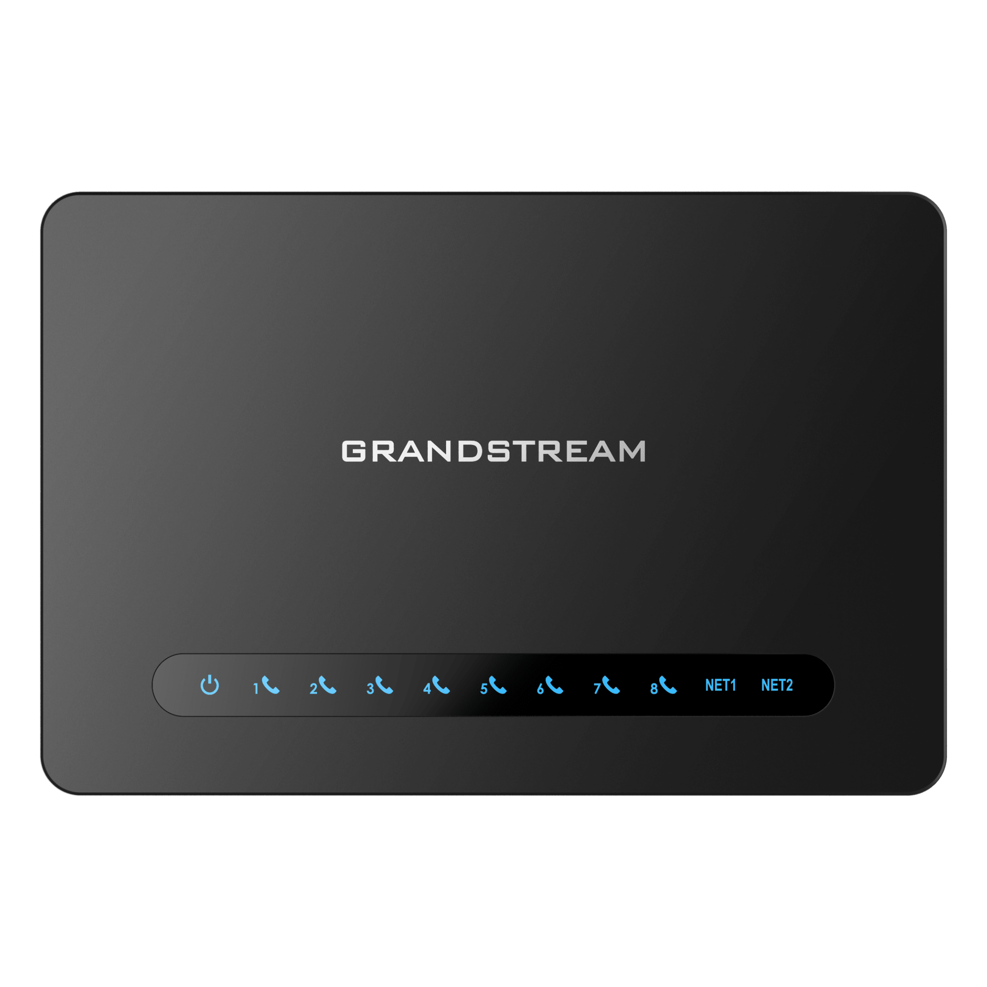Gateway 8 Puertos FXS (Conectar Teléfono Análogo) con Router NAT Gigabit / 2 Perfiles SIP / Cifrado AES / Conferencia de Voz 3 Participantes / Calidad de Voz HD / Fax T.38 / 2 Puertos Gigabit / Aprovisionamiento Automatizado TR069 — GRANDSTREAM · SKU HT-818-V2
