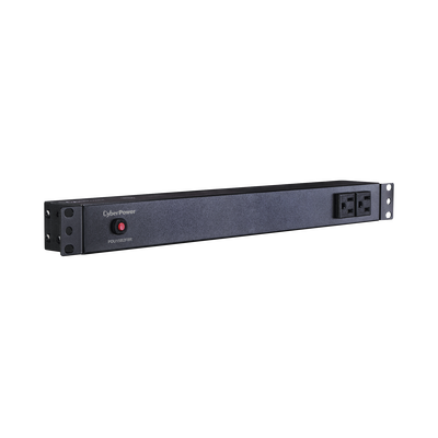 PDU Básico Para Distribución de Energía, Con 8 Tomas NEMA 5-15R Traseras y 2 Tomas 5-15R Frontales, 1UR, 15 Amp, 120 Vca