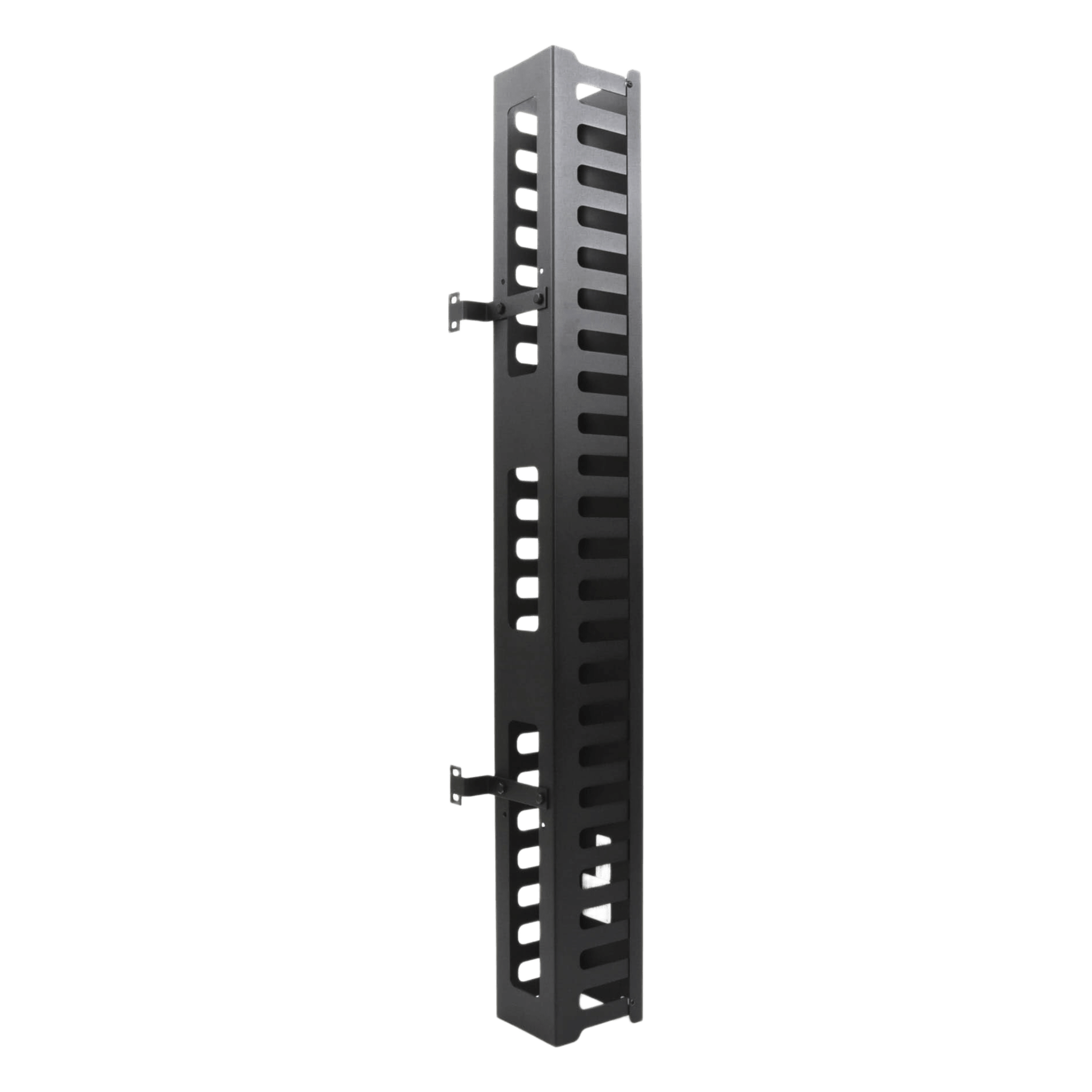 Organizador de Cable Vertical / 24 UR / Acero Sólido / Capacidad 260 Cables Cat5 / Tapa Protectora / Compatible Serie EIRL — LINKEDPRO BY EPCOM · SKU LPCV-24-URL