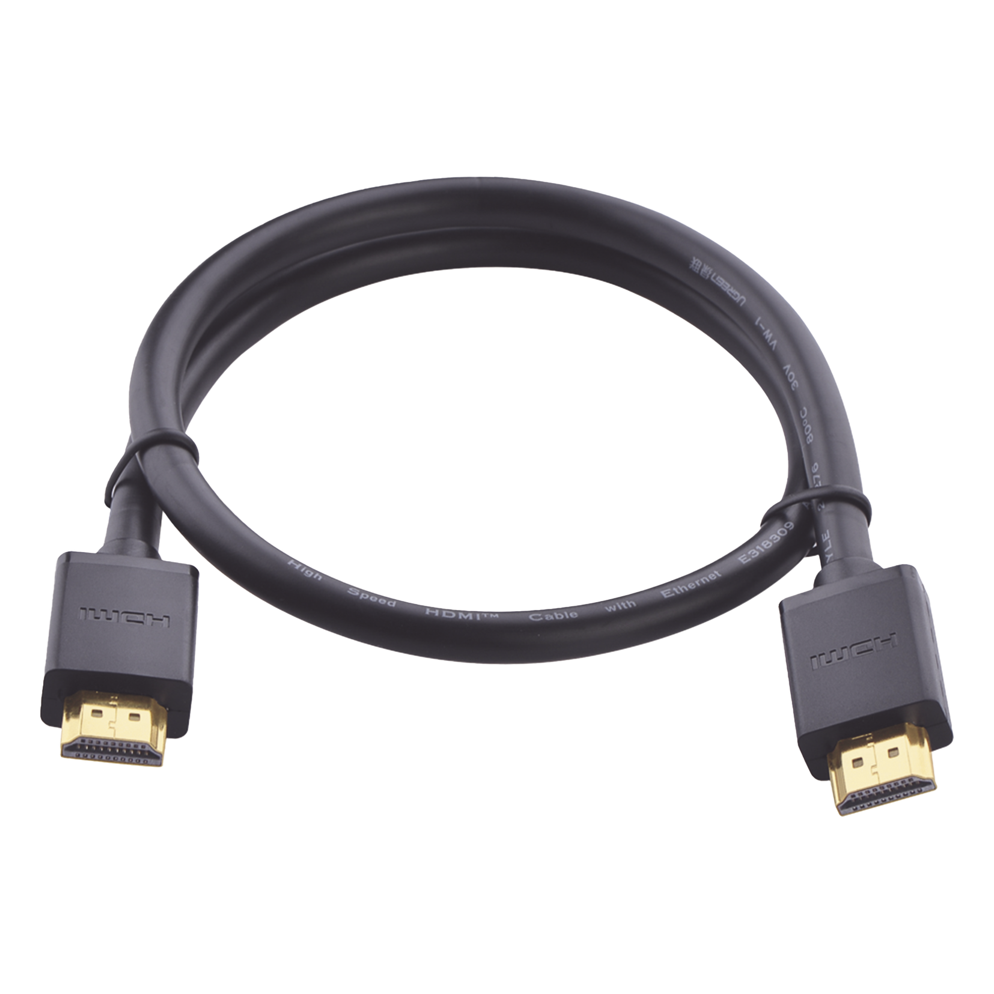 Cable HDMI 2.0 4K@60Hz | 1 Metro (3.28 Pies) | HDR | 3D | HEC (Canal Ethernet HDMI) | ARC (Canal de Retorno de Audio | Color Profundo de 48 Bits | Audio de 32 Canales | HDCP | Dolby True HD 7.1 | 18 Gbps | Múltiple Blindaje | Calidad Premium.