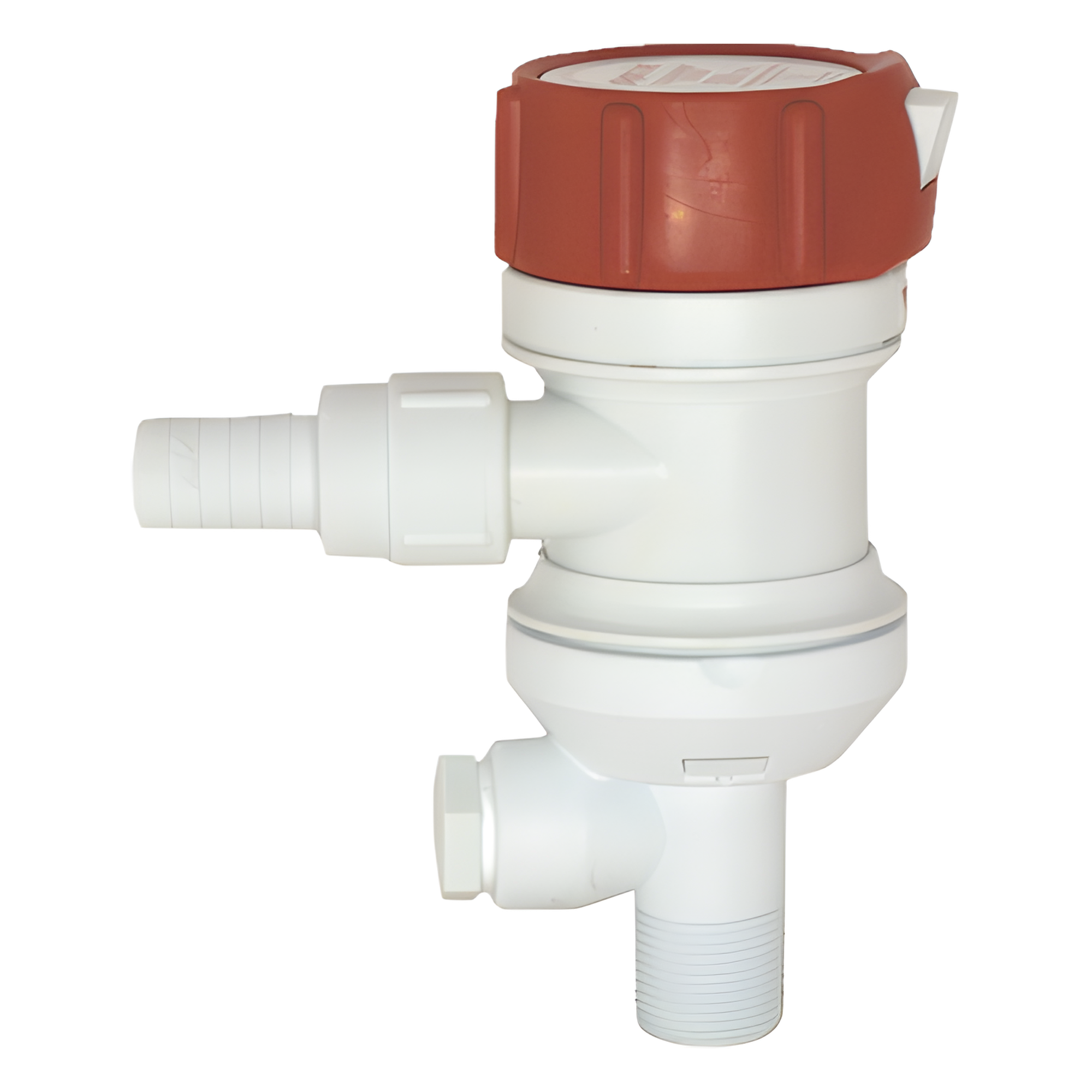 Bomba sumergible para carnada / 500 GPH (1893 LPH) / 12 VDC / Descarga 3/4" (19 mm) / 2.1 A — RULE · SKU 401FC