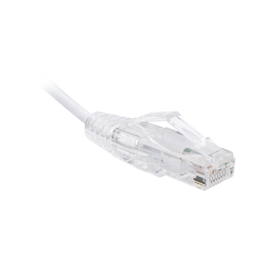 Cable de Parcheo Slim UTP Cat6 - 3 Metros (9.84 Pies) Blanco Diámetro Reducido (28 AWG)