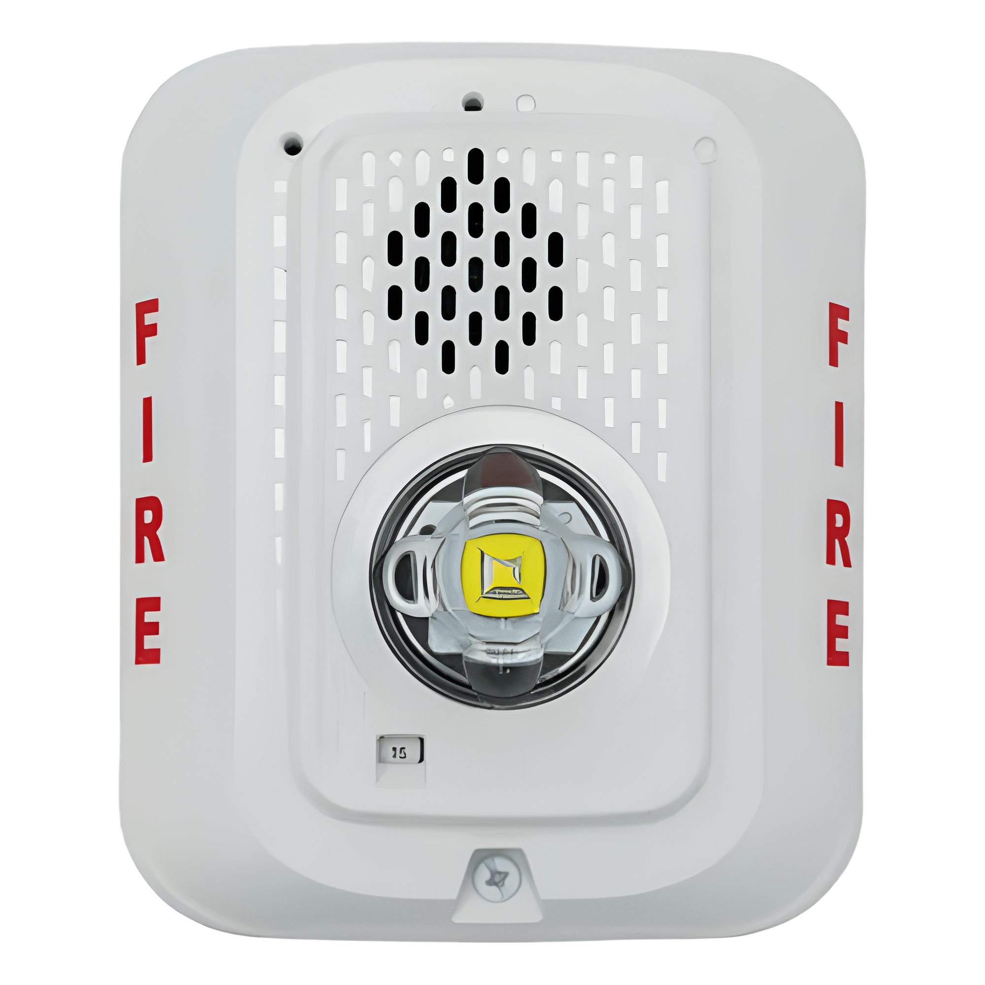 Sirena con lámpara estroboscópica LED de 2 hilos para pared, candela seleccionable, color blanco, compatible con SpectrAlert — SYSTEM SENSOR · SKU P2WLED