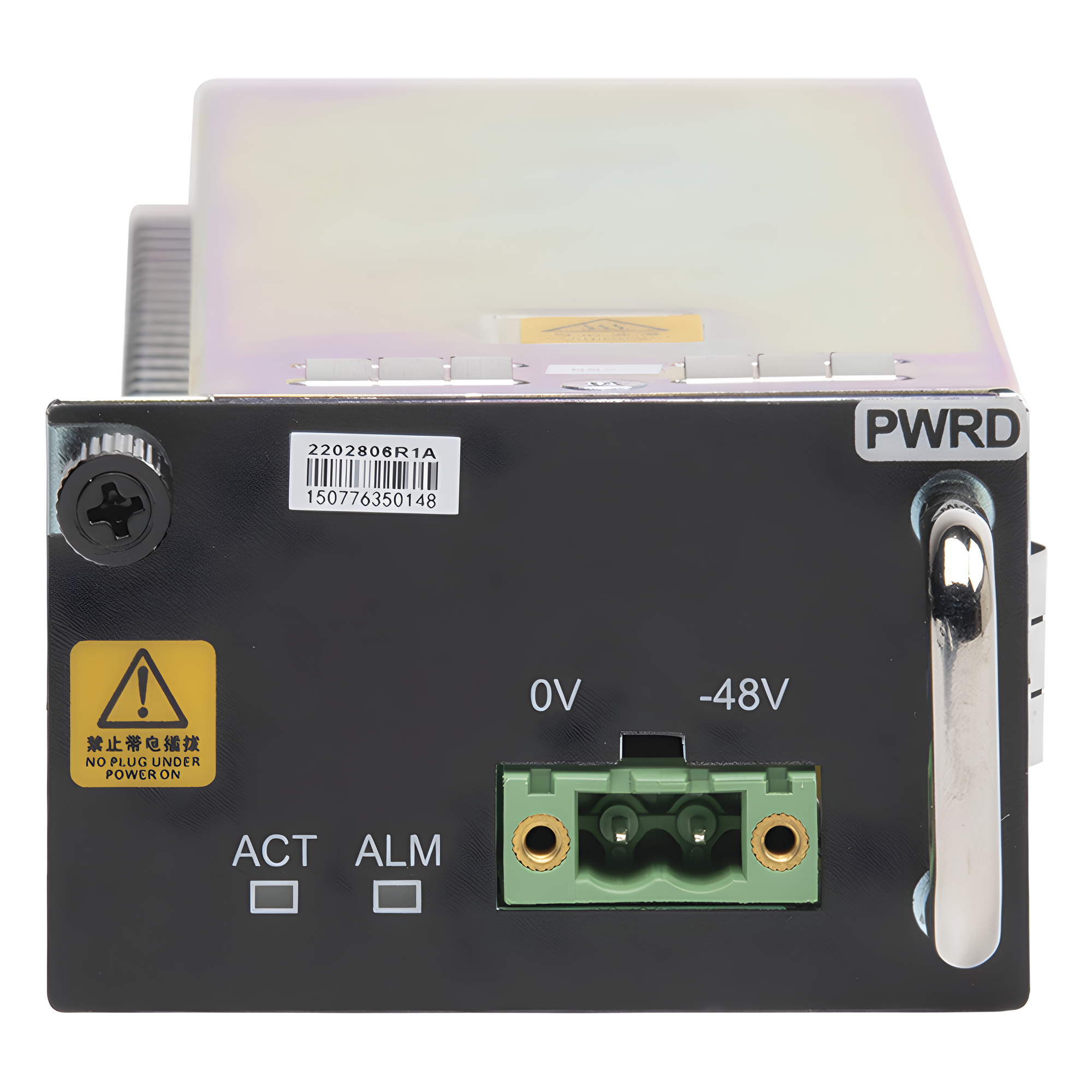 Fuente de Poder PWRD -48Vcc para OLT AN6001-G16 con cable de alimentación — FIBERHOME · SKU AN6001-G16-PWRD