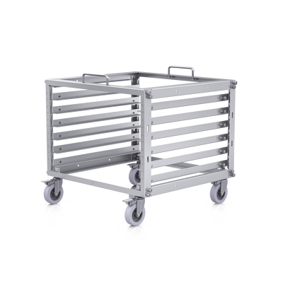 Rack Abierto 6U Compacto y Apilable sin Herramientas para Equipos UniFi, Ensamblaje Toolless, Ruedas con Seguro y Expansión a 12U con Kit de Apilado