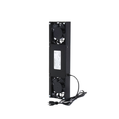 Kit de 2 Ventiladores (12 x 12 cm) con 3 Tomas de Corriente 110 Vca/50 Hz con Clavija