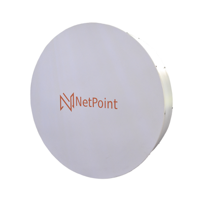 Antena de parabola profunda, blindada, con supresión al ruido de 2 ft, 4.9-6.4 GHz, Ganancia 30 dBi con SLANT de 45 ° y 90 °, ideal para hasta 30 km, Conectores N-hembra, montaje con alineación milimétrica.