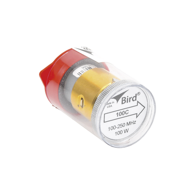 Elemento de 100 Watt en Línea 7/8" para Wattmetro BIRD 43 en Rango de Frecuencia de 100 a 250 MHz.