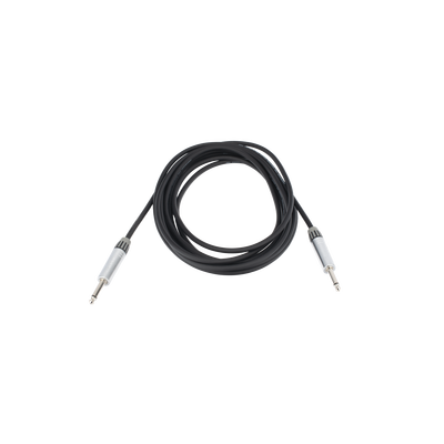 Cable de Audio | Plug 1/4 in a Plug 1/4 in Stereo | Carcasa Cromada | Conectores Seetronic | Longitud 5m — COSMICONN · SKU CMC-PS-PS-L-5M