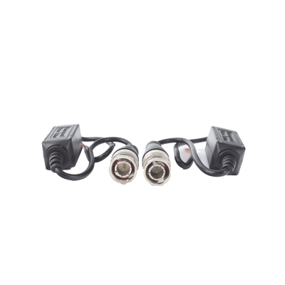 Kit de Transceptores (Baluns) para EXTERIOR TurboHD Hasta 4K HD-TVI / HD-CVI / AHD / CVBS / COAXITRON / AUDIO POR COAXITRON / Menu OSD / CONECTORES 100% COBRE / Con Cable RF Blindado. Distancia de hasta 200 m en 4K. Calidad PREMIUM