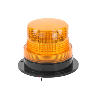 Burbuja brillante de Larga Vida Útil con 8 LEDs, color ámbar, domo ámbar, 12Vcd